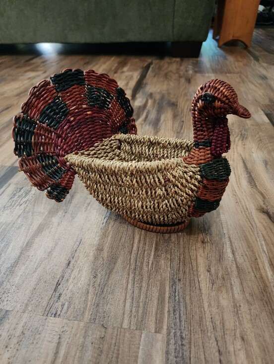 Other - Vintage Turkey Wicker Basket